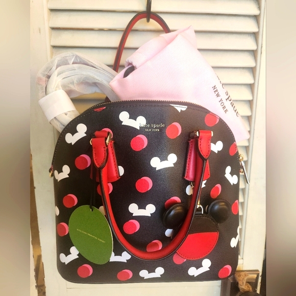 Disney Kate Spade Bag - Mickey Mouse Ear Hat Satchel including Disney bag hanger - Picture 2 of 8